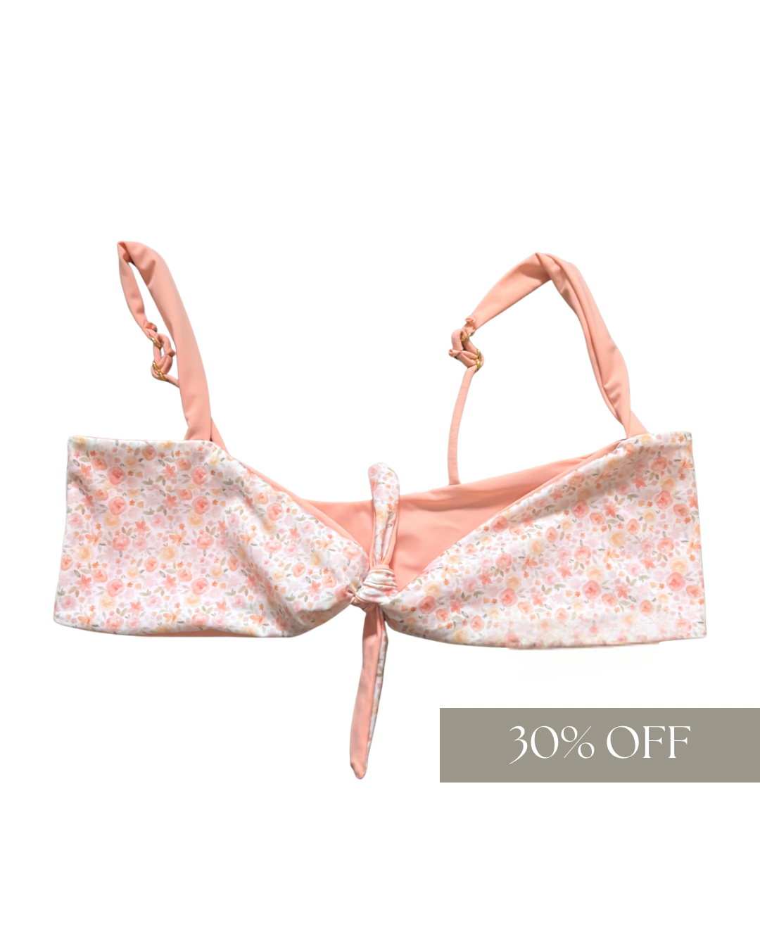 Floral/Coral Reversible • RAE TOP • SIZE SMALL