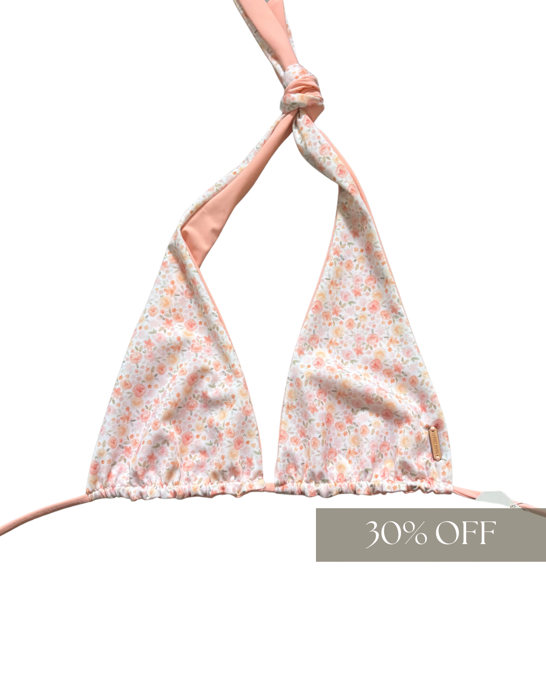 Floral/Coral Reversible • DREW TOP • SIZE LARGE