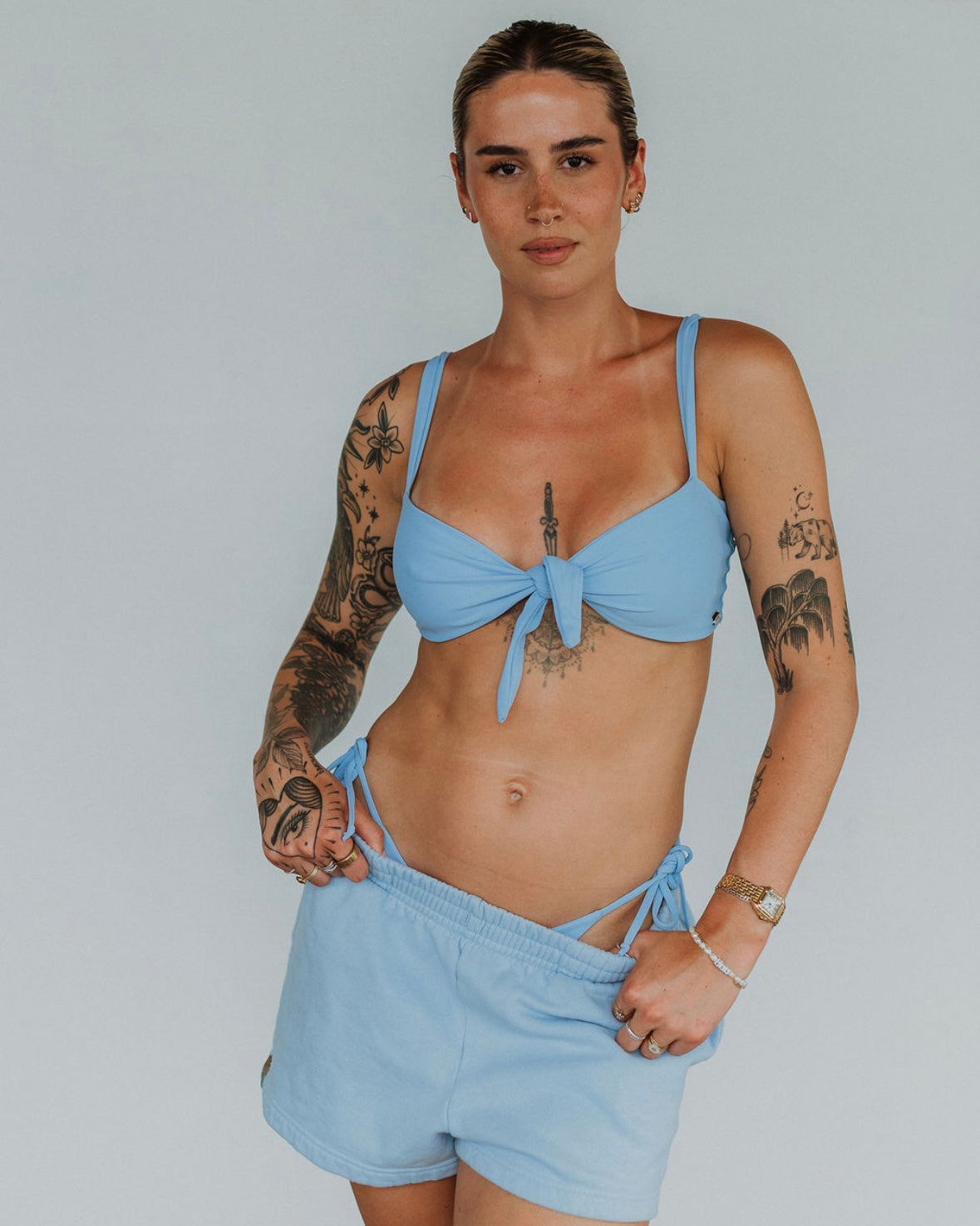 Offset Swim Sweat Shorts