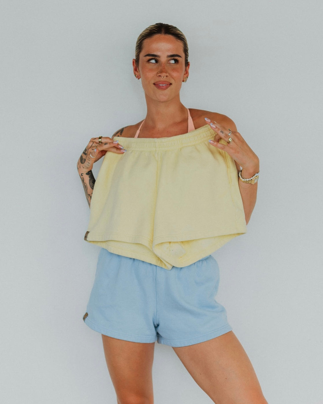 Offset Swim Sweat Shorts