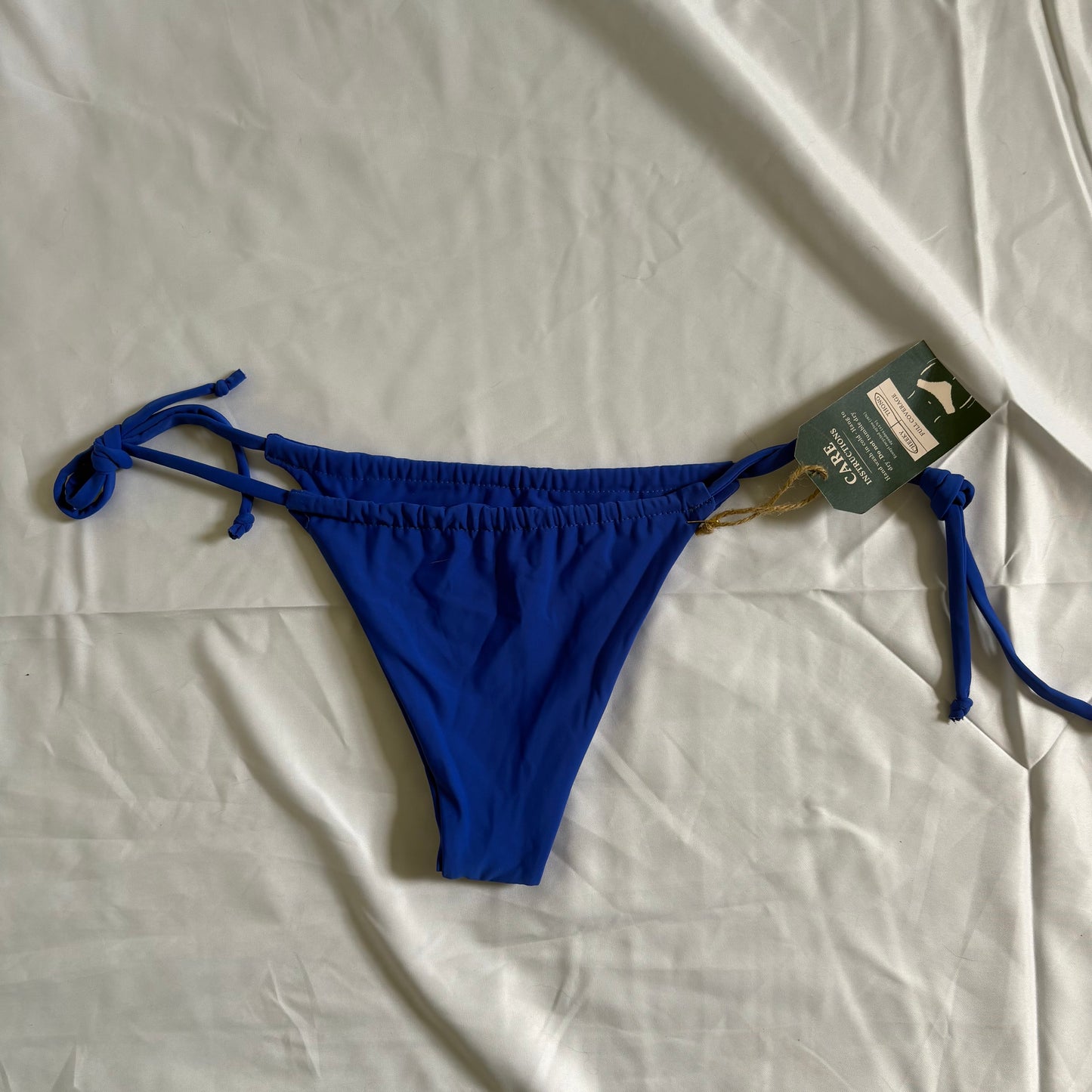 Blue Slider String Bottoms - Cheeky/thong - XS