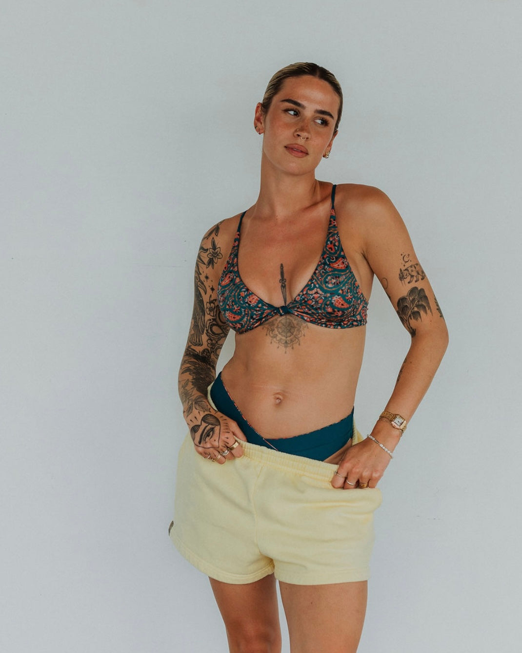 Offset Swim Sweat Shorts