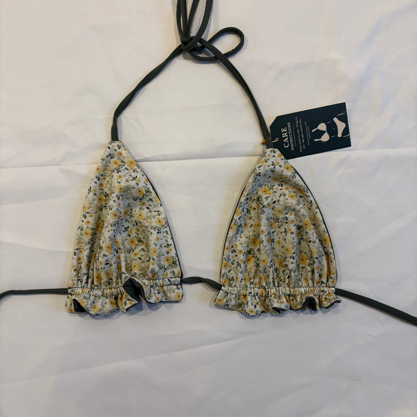 Olive/Floral Blake Top - LARGE
