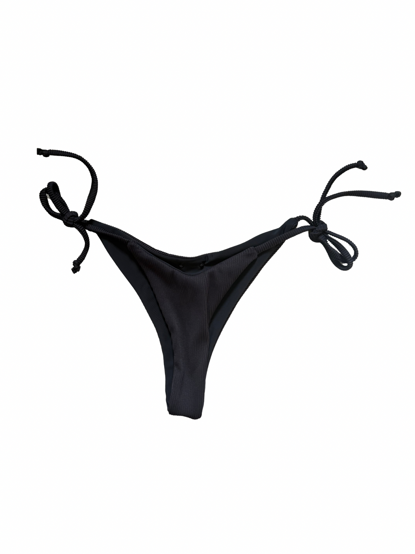 Black Ribbed Frankie Bottoms