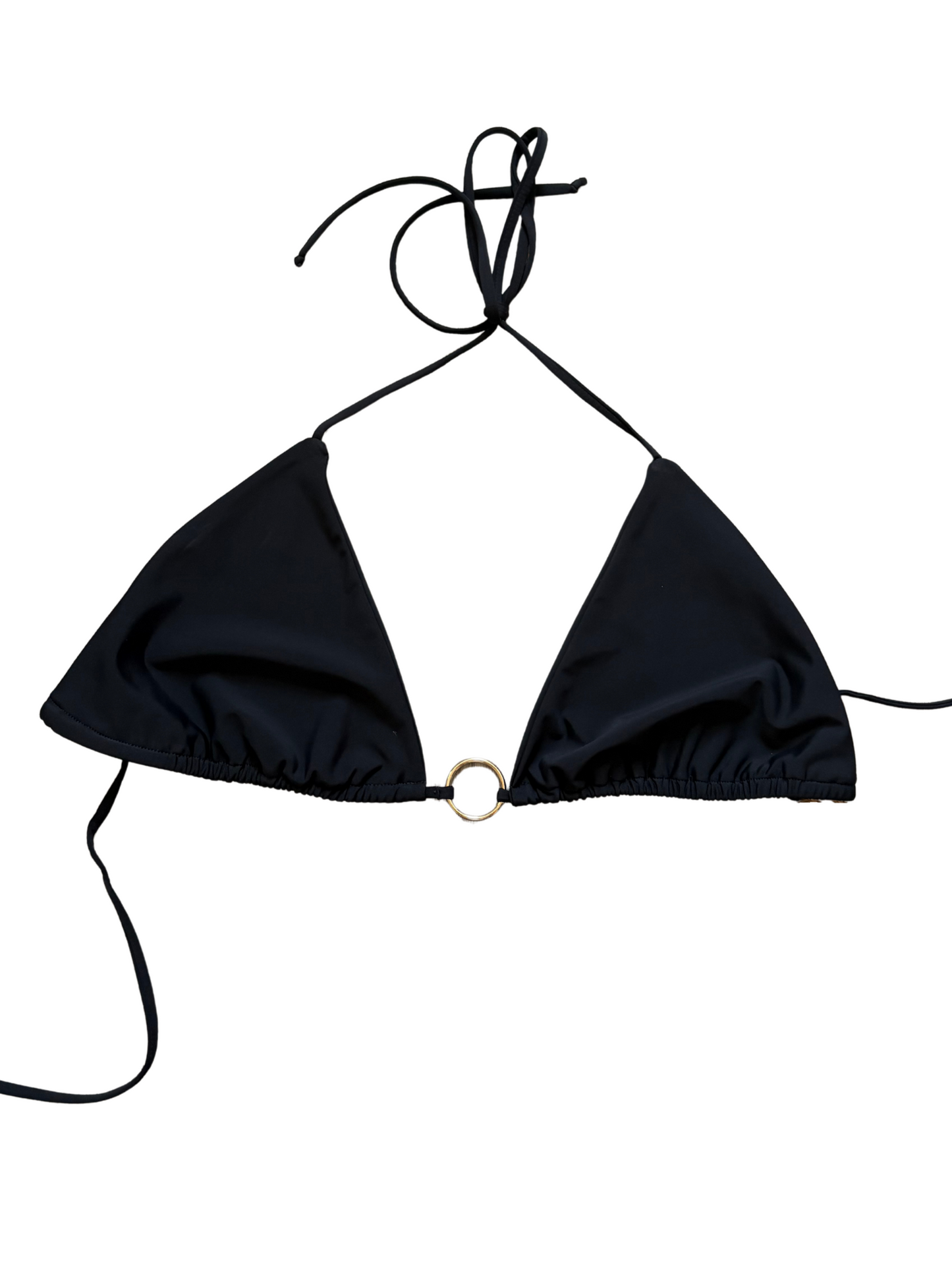 Flat Black Olivia Triangle Top/XXL - READY TO SHIP