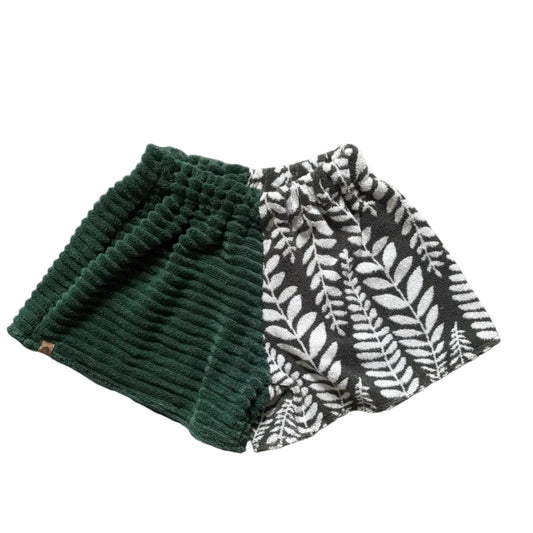 Teal Eucalyptus Towel Shorts - MEDIUM