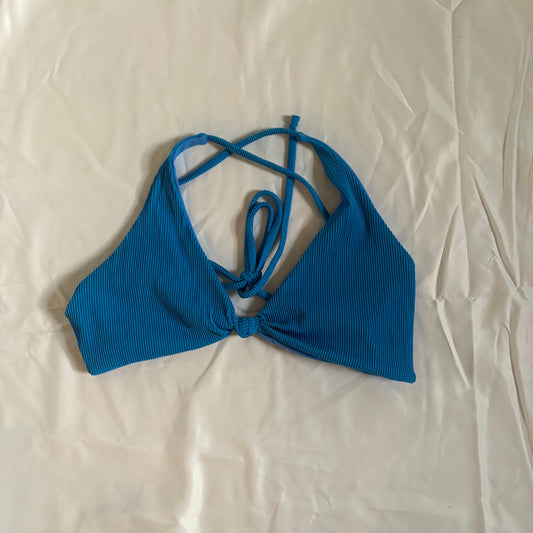 Cobalt Ribbed Callie Top - LARGE