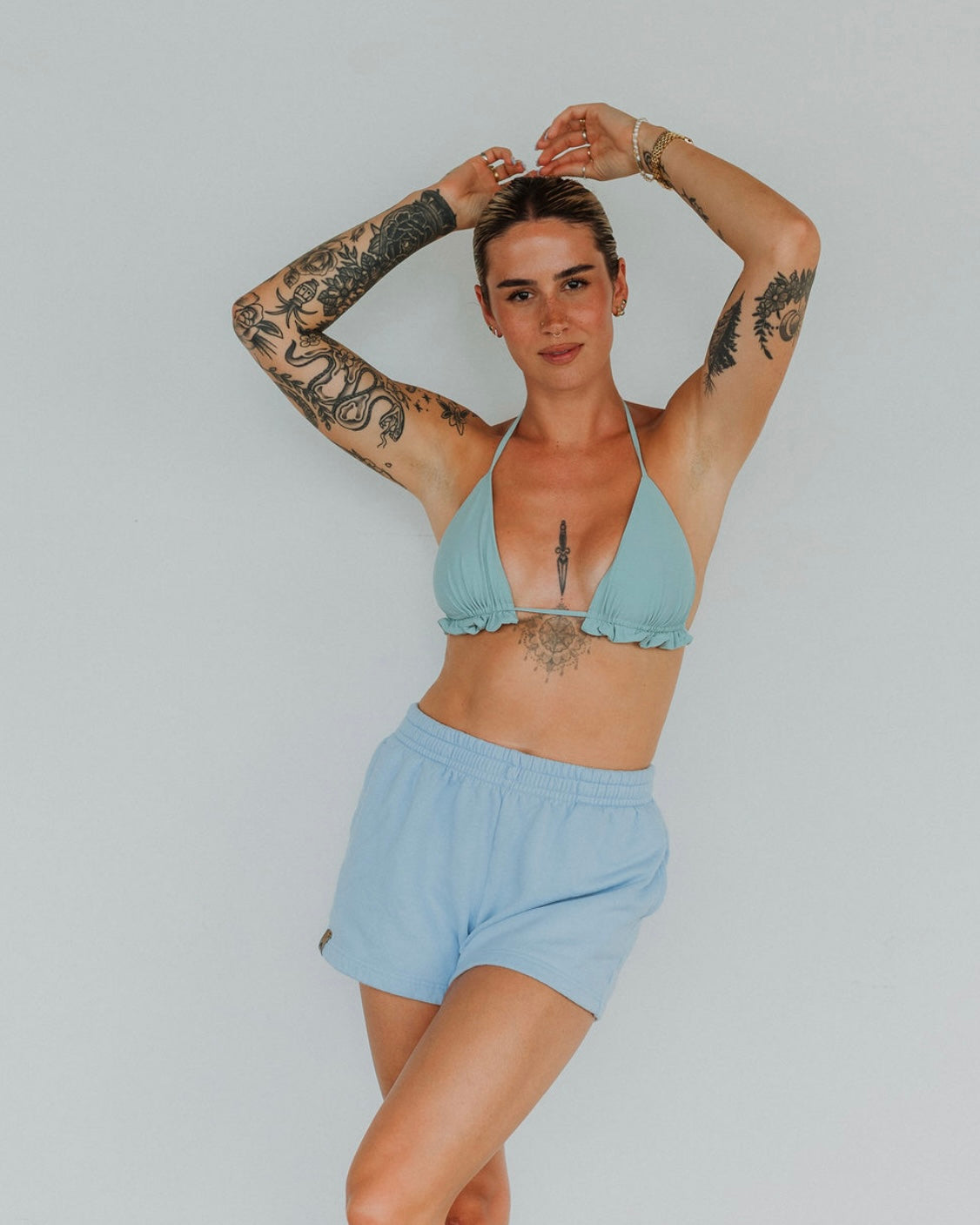 Offset Swim Sweat Shorts