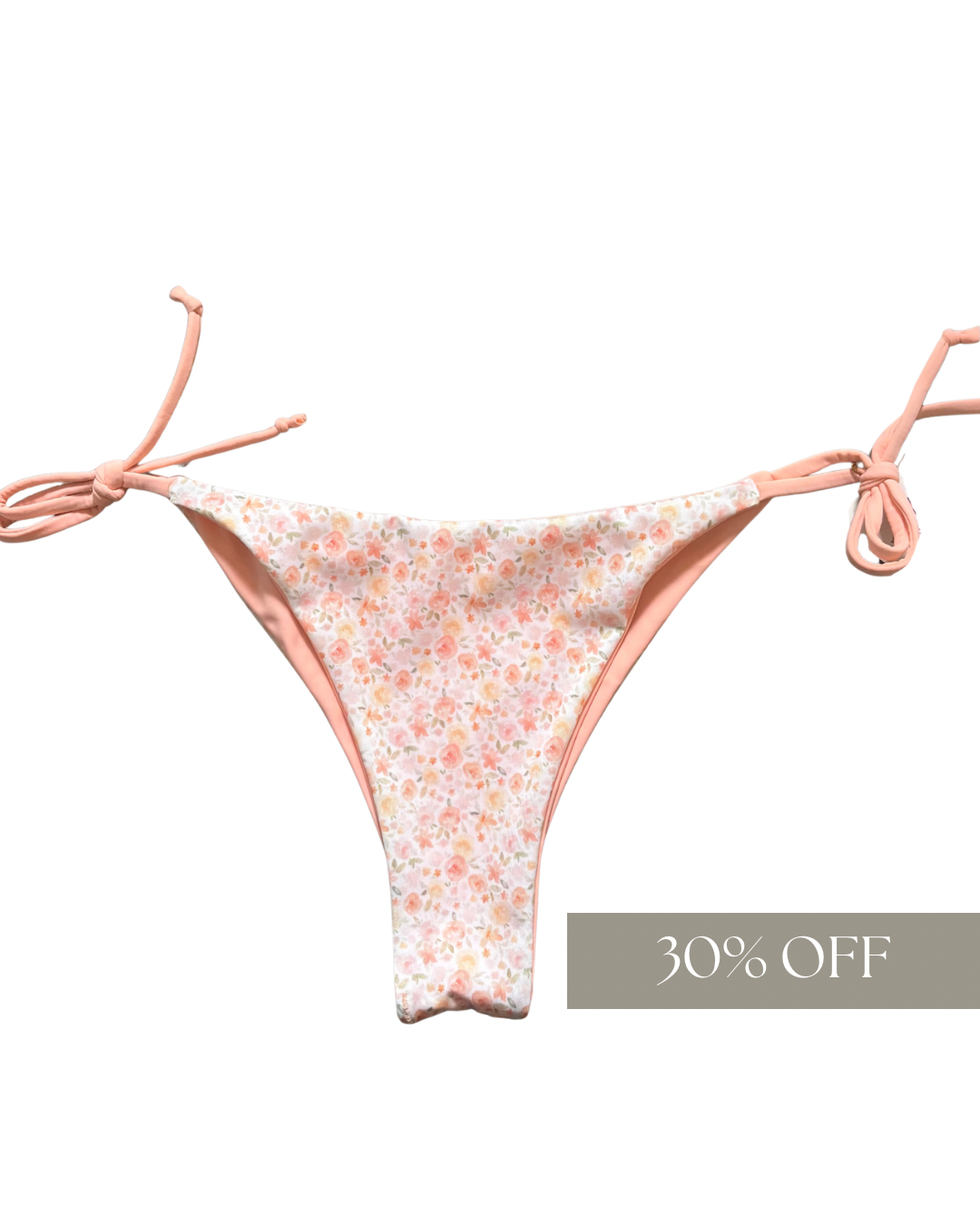 Floral/Coral Reversible • KAY BOTTOMS • SIZE LARGE (8)