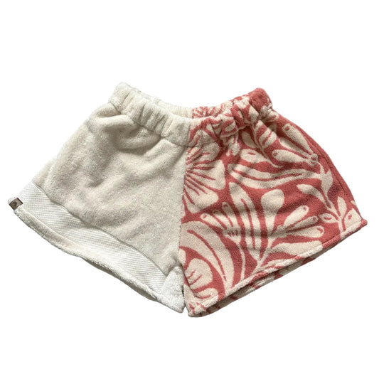 Abstract Floral Towel Shorts - XL