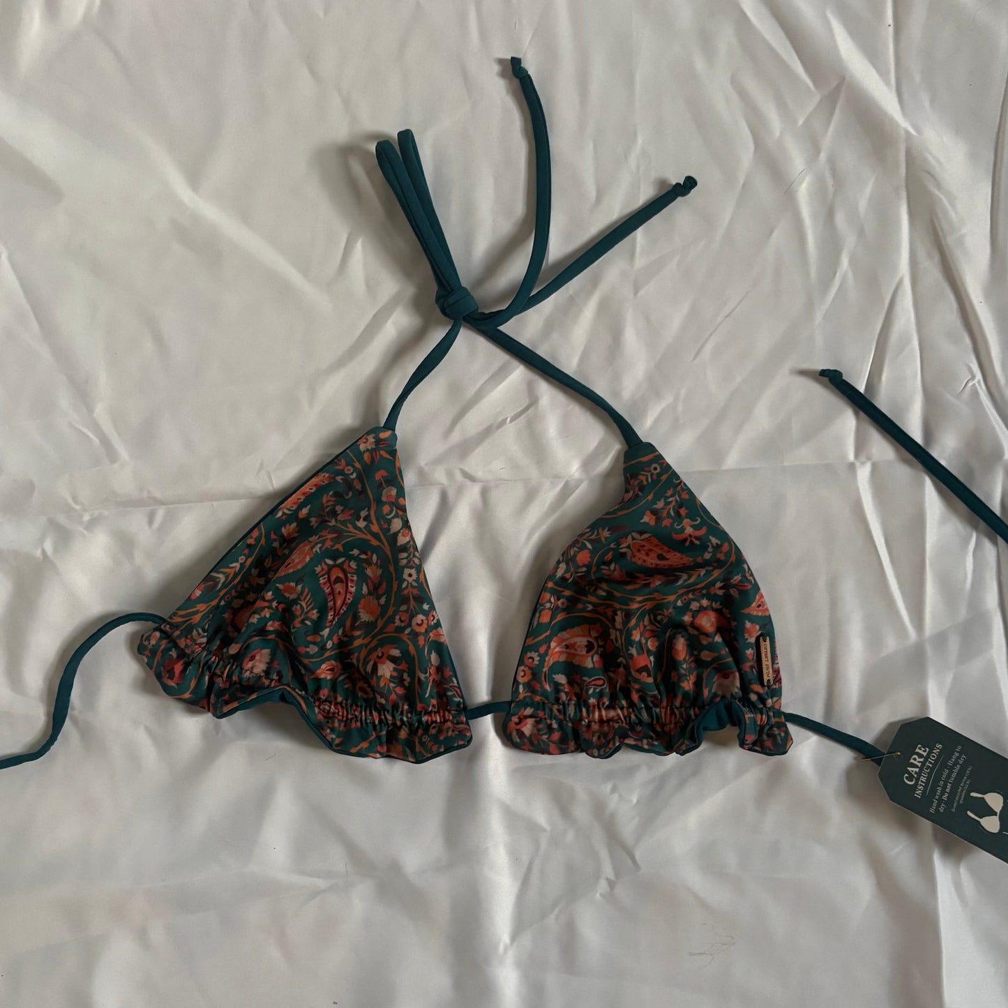 Teal/Paisley Blake Top - SMALL