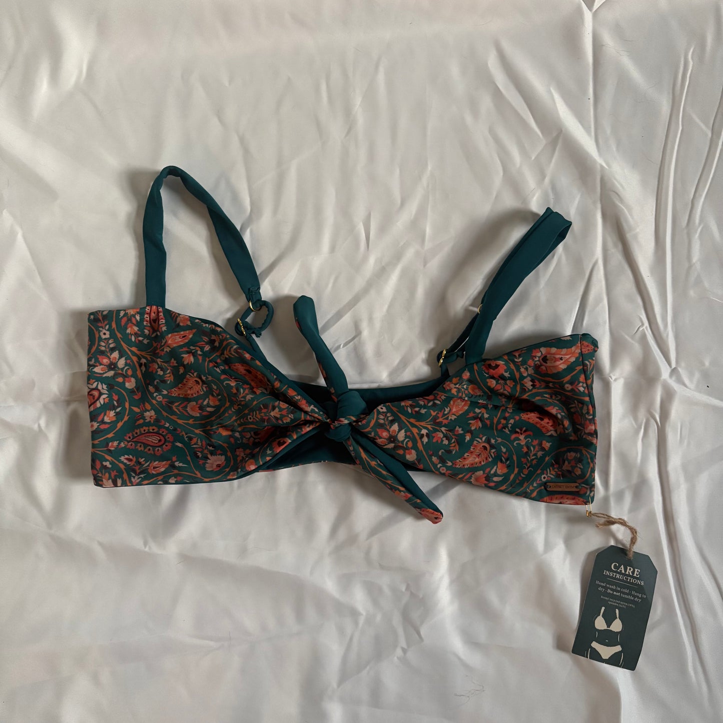 Teal/Paisley Rae Top - LARGE