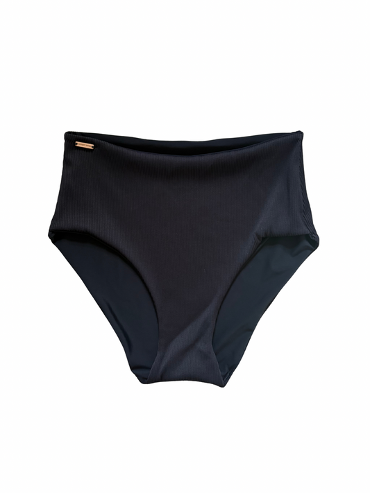 Black Ribbed Willow Highwaisted Bottoms