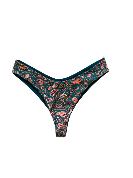 Paisley+Teal Oakley Bottoms/Medium/Cheeky Coverage - READY TO SHIP