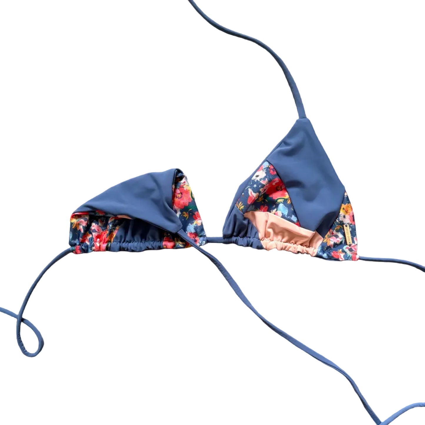 Coastal Bloom Patchwork Triangle Top
