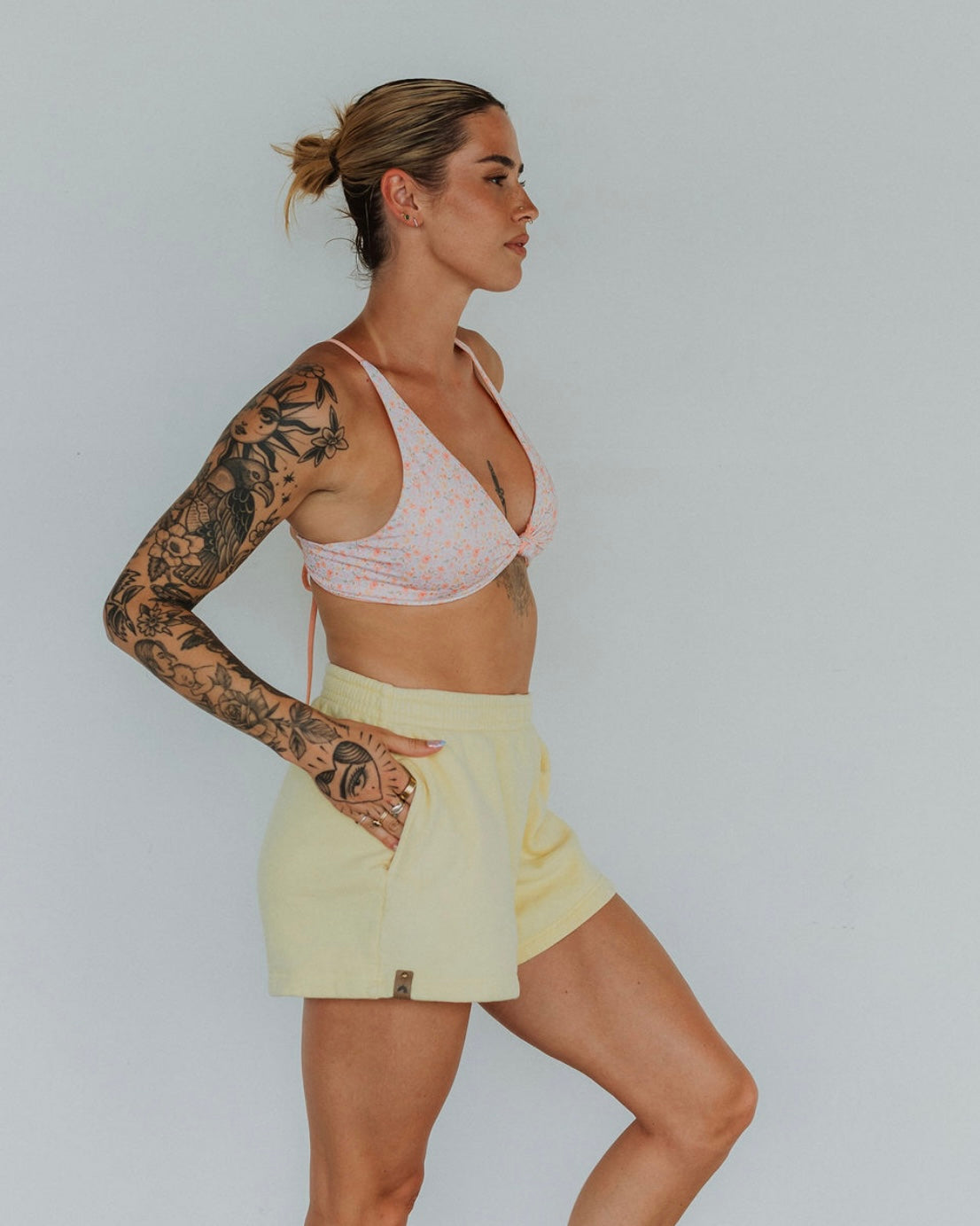 Offset Swim Sweat Shorts