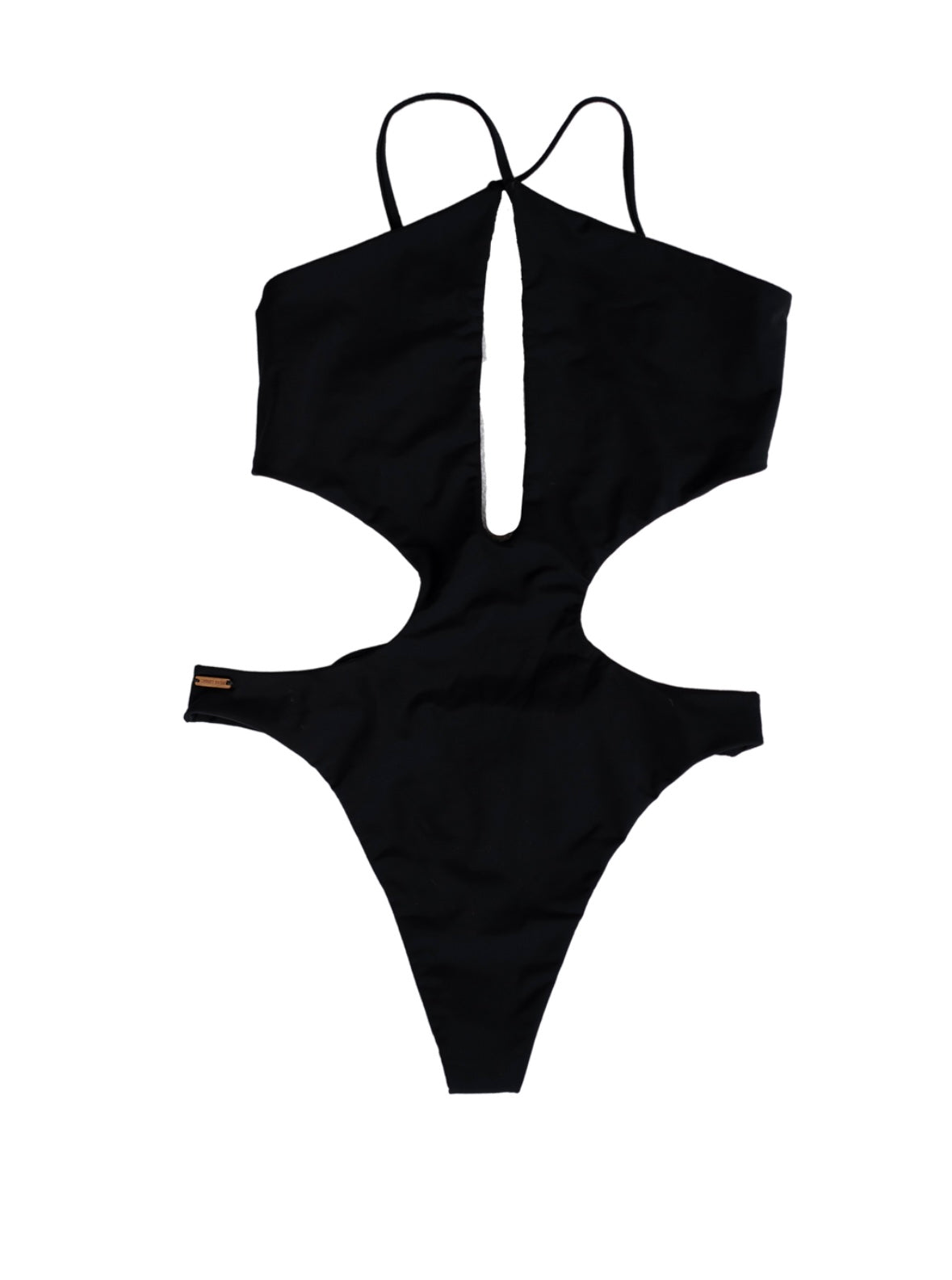 Flat Black Harley One Piece/Large/Thong - READY TO SHIP