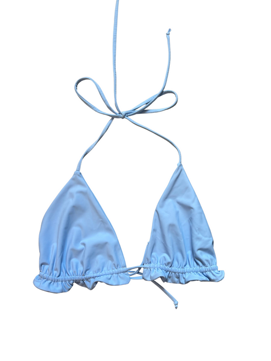 Sky Blue Blake Ruffle Top/XXL - READY TO SHOP
