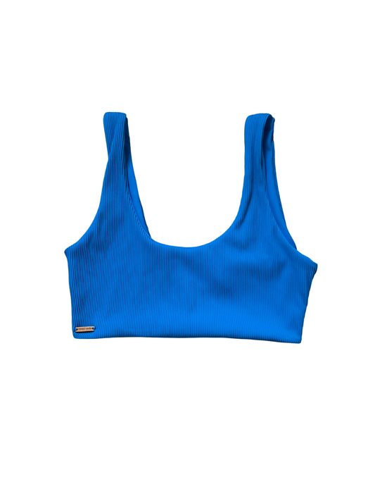 Blue Ribbed Blair Top